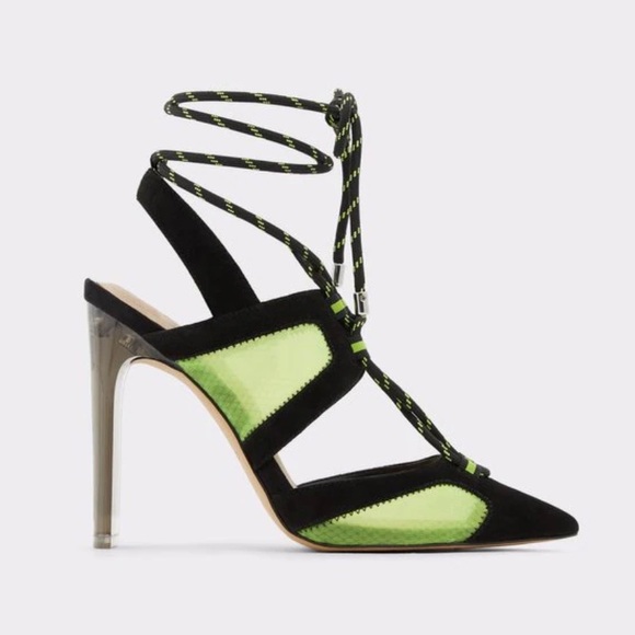 Aldo Shoes - ALDO Stepka heels green and black NEW